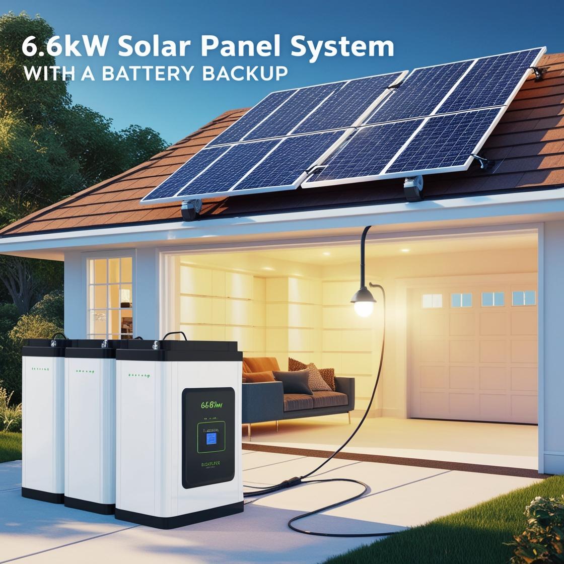 6.6kW Solar System with Battery