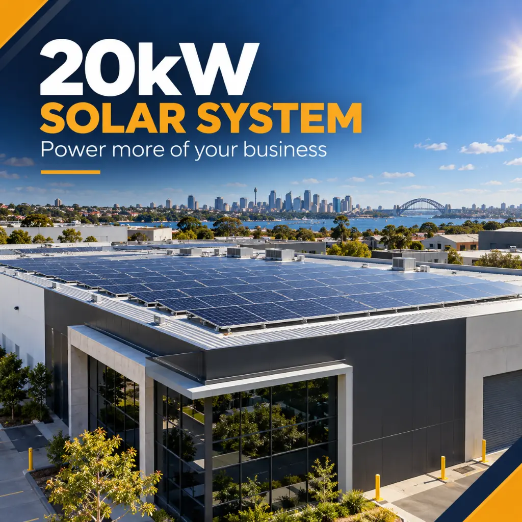20kW solar system illustration for Australian Design Solar