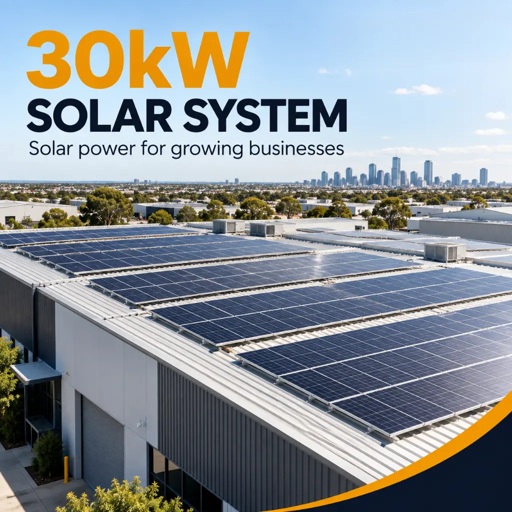 30kW solar system illustration for Australian Design Solar